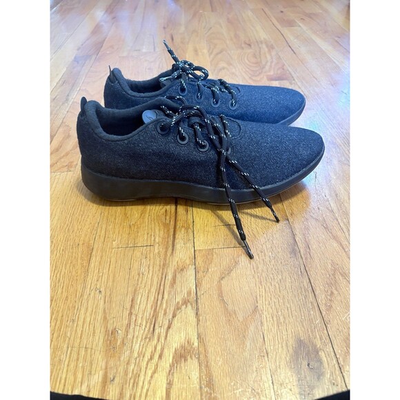 Allbirds Mens Wool Runner Sneakers Size 12 in black NWOT main image 4